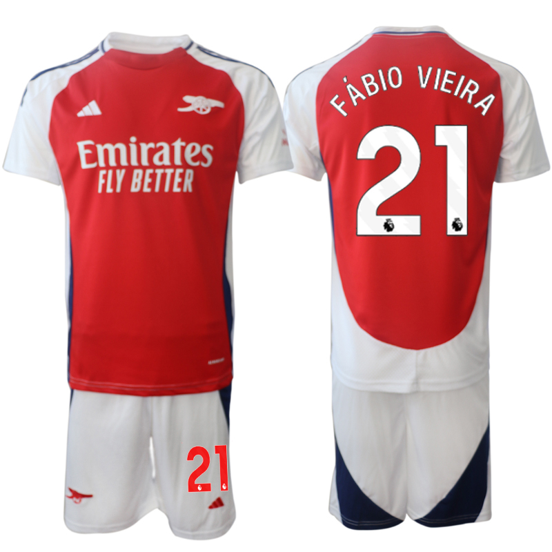 Men 2024-2025 Club Arsenal home Red #21 Soccer Jersey